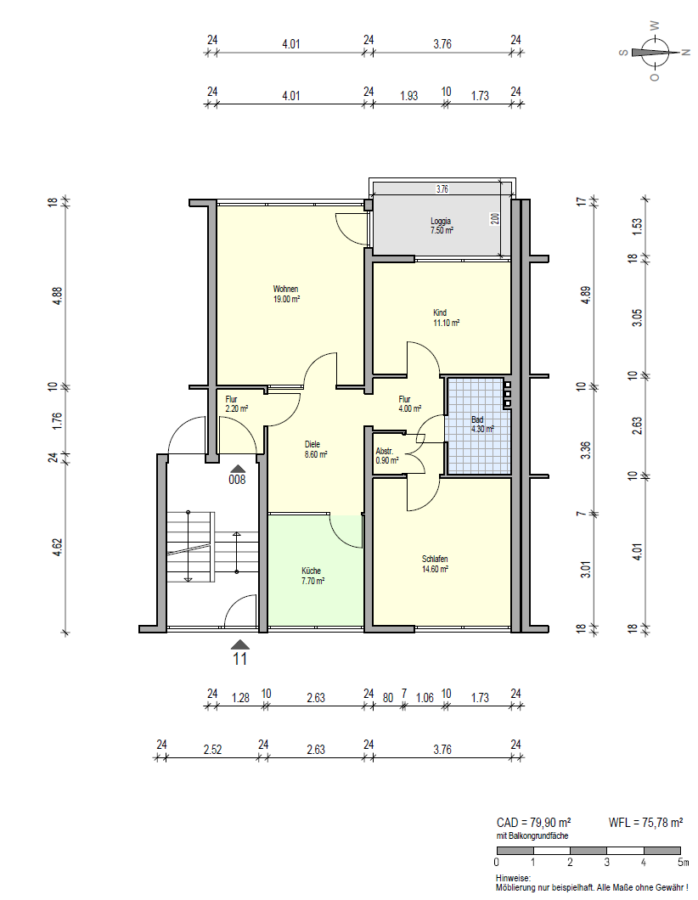 Schöne EG Wohnung mit Balkon in ruhiger Lage, 59073 Hamm, Erdgeschosswohnung