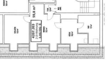 schöne Wohnung in zentraler Lage - Grundriss Hamm 3.OG Links